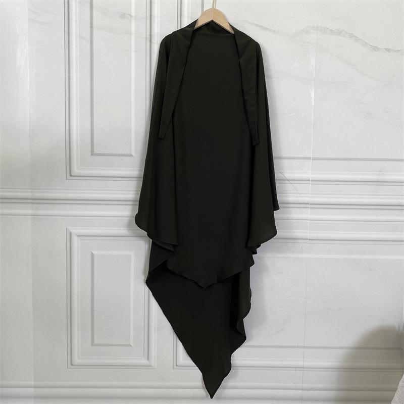 HS0455 Nidha Khimar de couleur unie