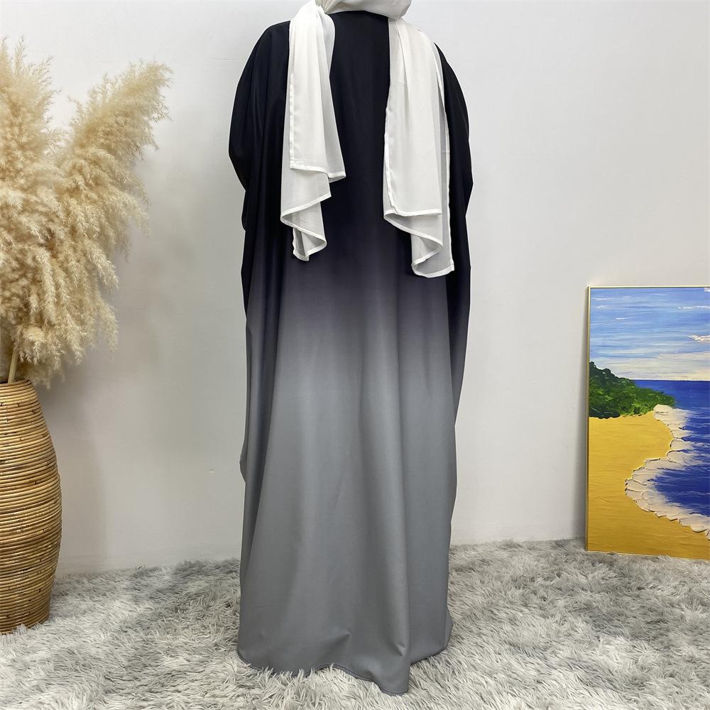HASASERIES HS0928 Loose Gradient Cardigan Abaya