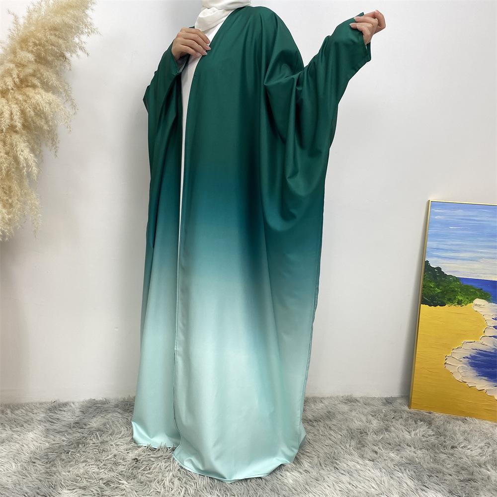 HASASERIES HS0928 Loose Gradient Cardigan Abaya