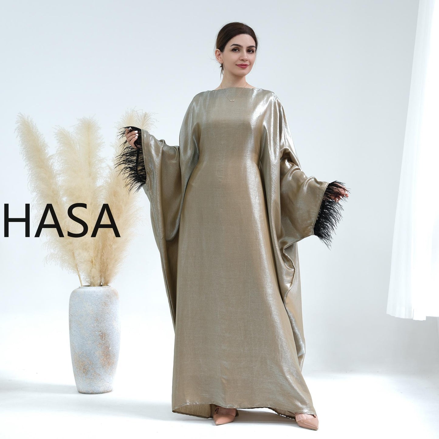 Série Kaftan fluide HASA HS0706 Metallic Elegance