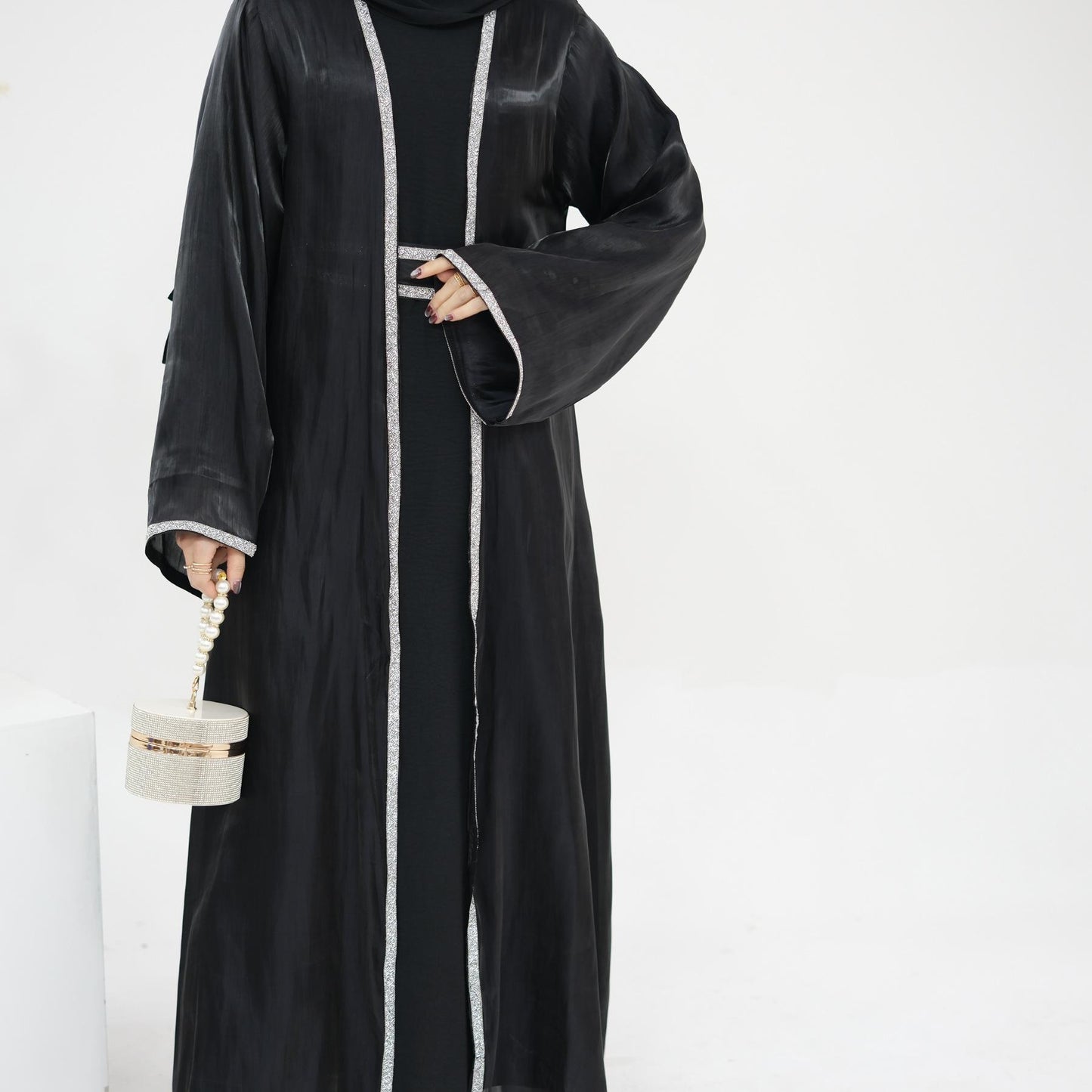 HASASERIES HS1184 Ensemble 2 pièces cardigan + robe intérieure