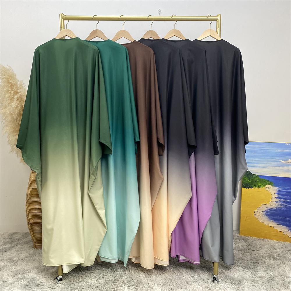 HASASERIES HS0928 Loose Gradient Cardigan Abaya