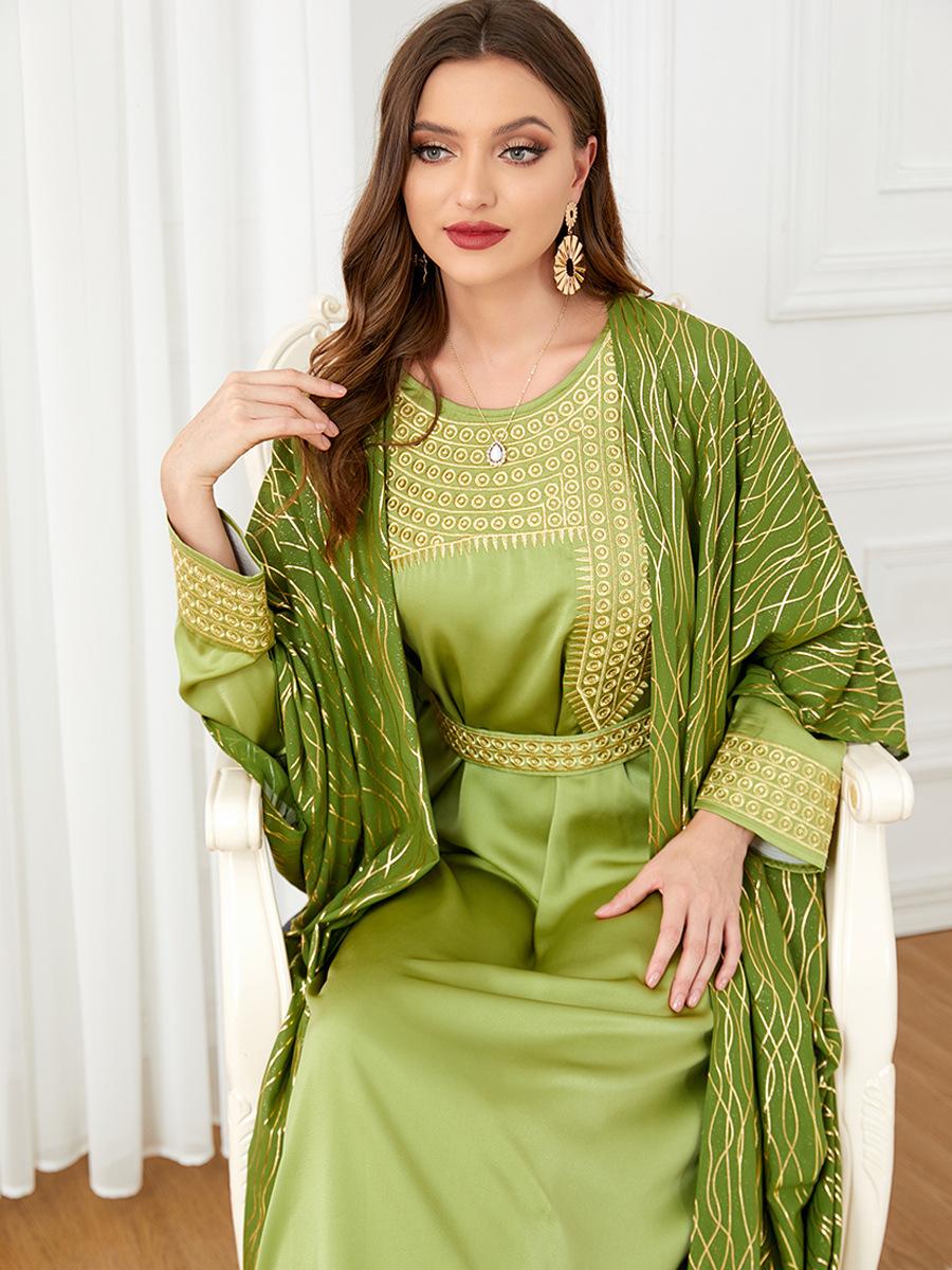 HASASERIES HS1059 2pcs Inner Dress with Cardigan