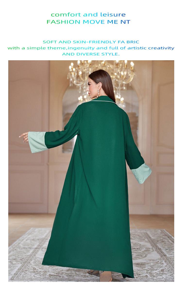 HASASERIES HS1037 Ensemble 2 pièces Cardigan avec Hijab