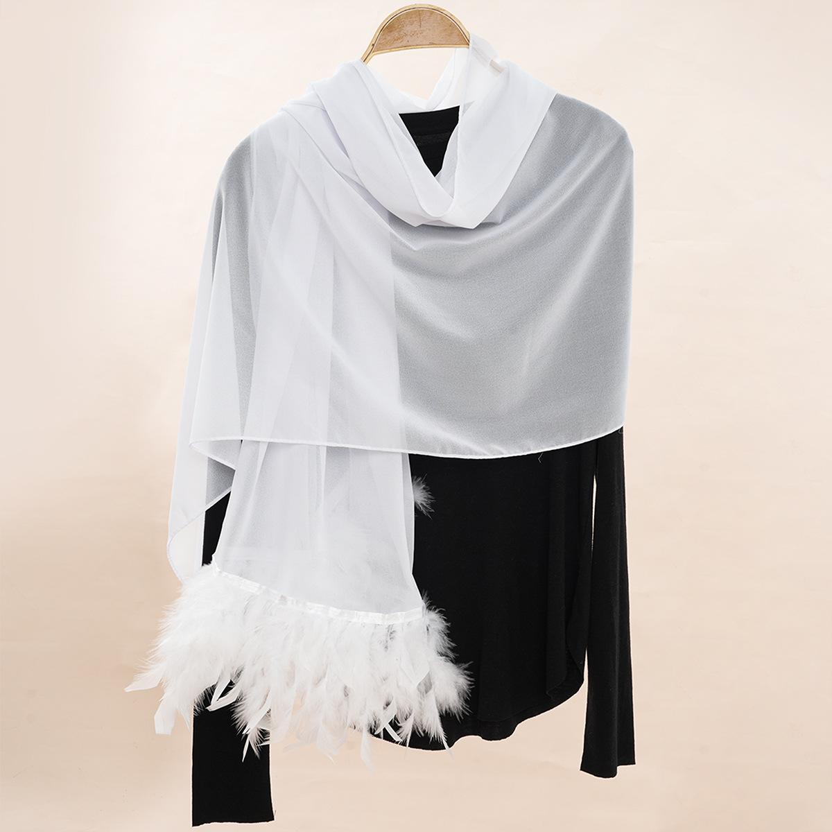 HASASERIES HS1146 Pure Color Chiffon Breathable Headscarf