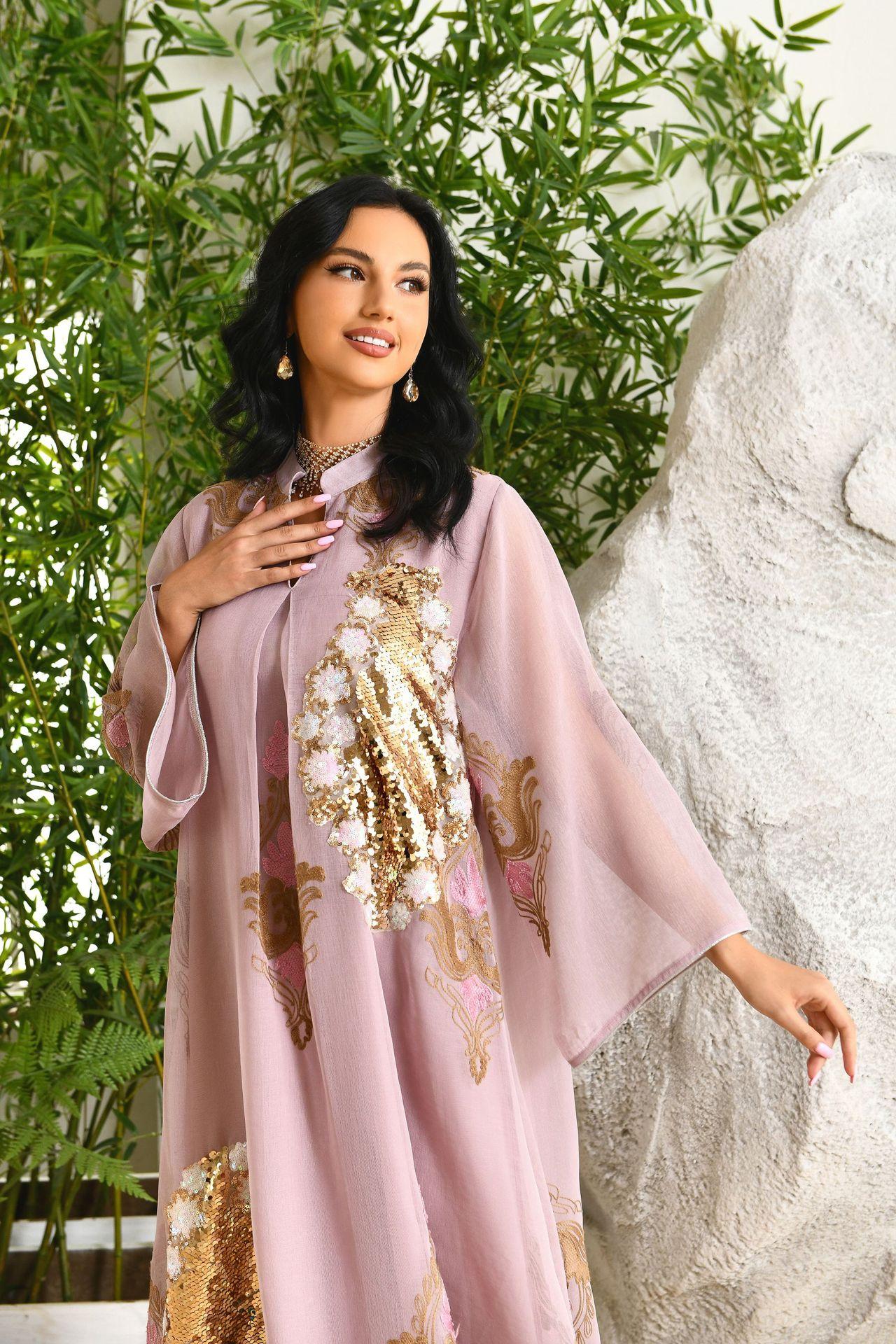 HASASERIES HS0443 Muslim Embroidered Dress
