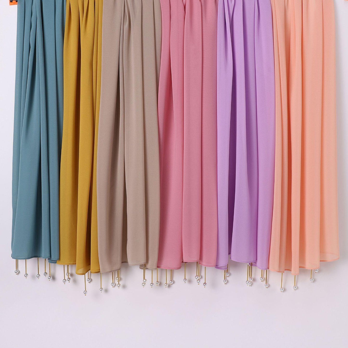 HASASERIES HS1113 Chiffon Headscarf Muslim Hijab