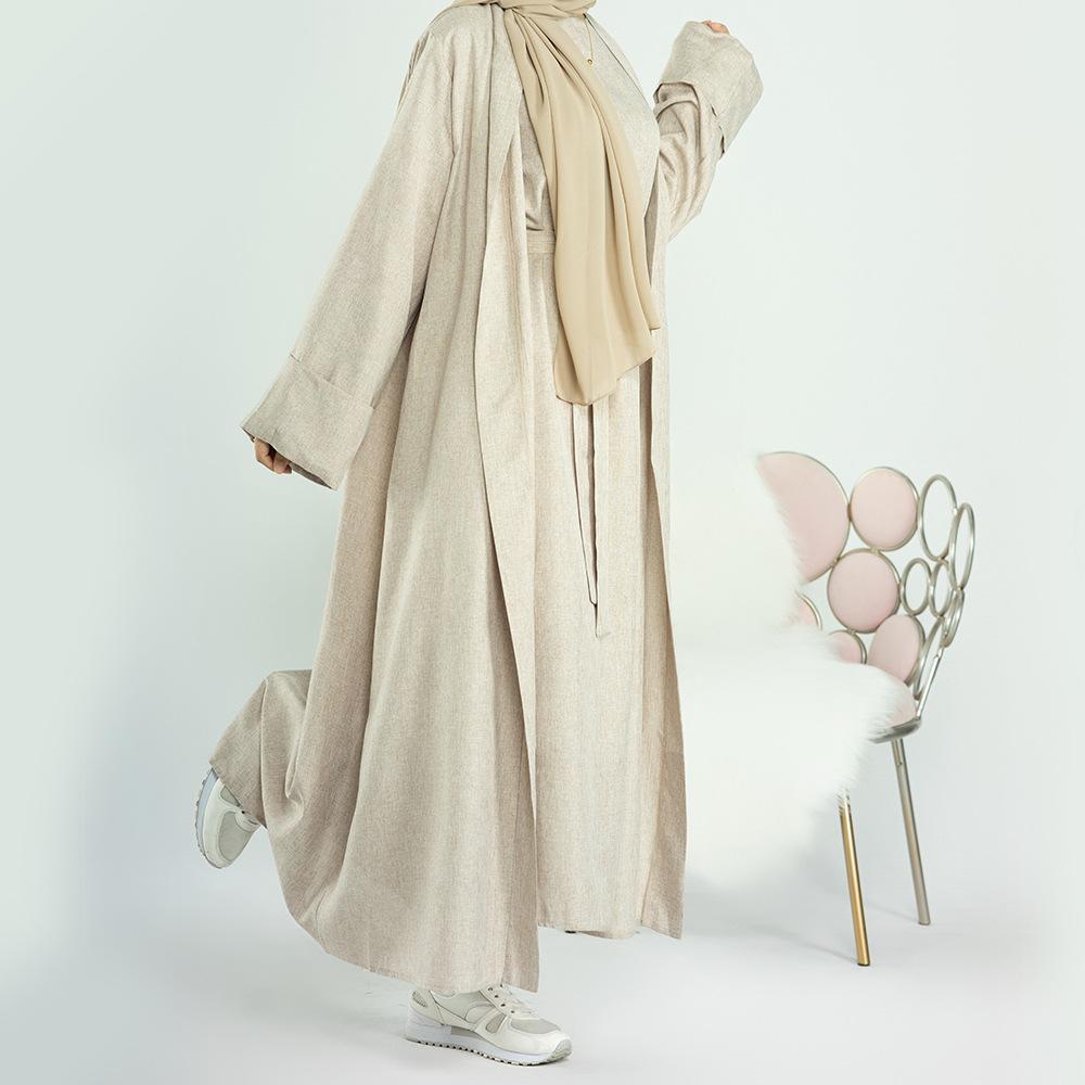HASASERIES HS0710 2pcs Set Cardigan+Inner Dress