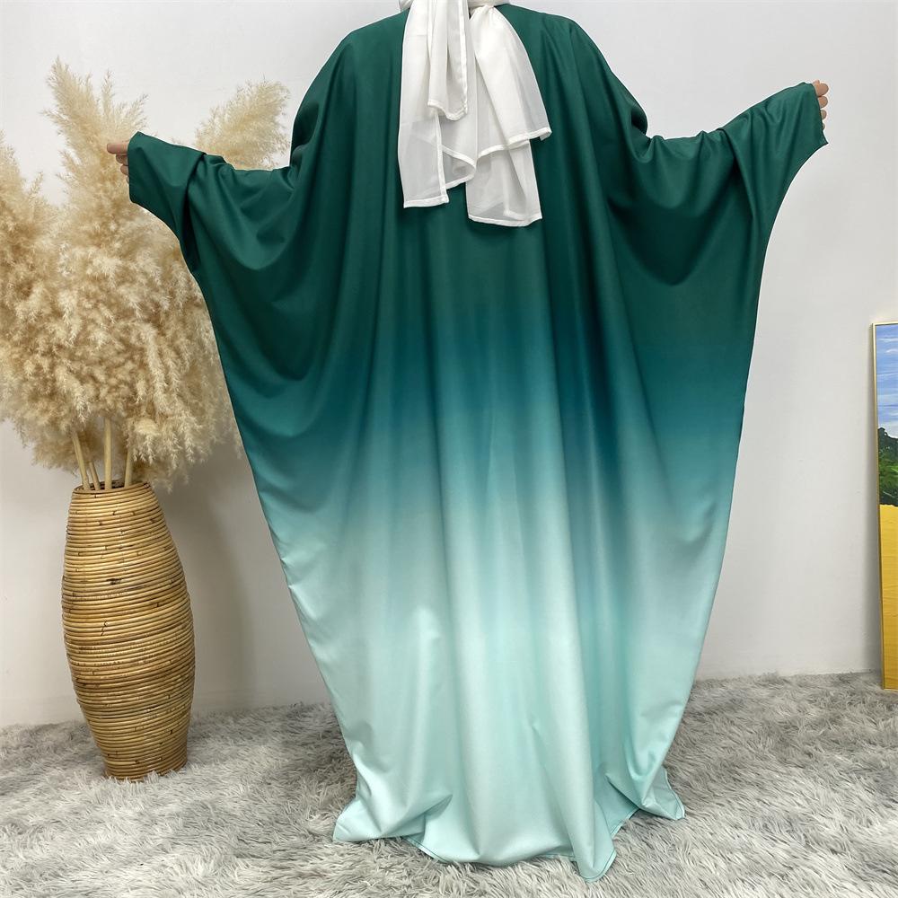 HASASERIES HS0928 Loose Gradient Cardigan Abaya