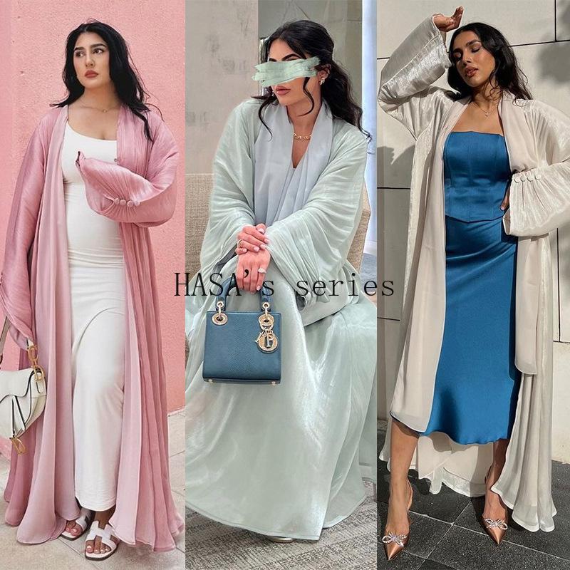 HASA's Series HS1234 Flowing Grace Islamic Kaftan Gown