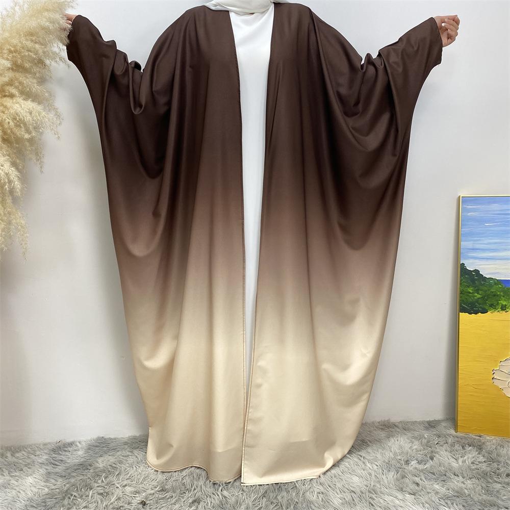 HASASERIES HS0928 Loose Gradient Cardigan Abaya
