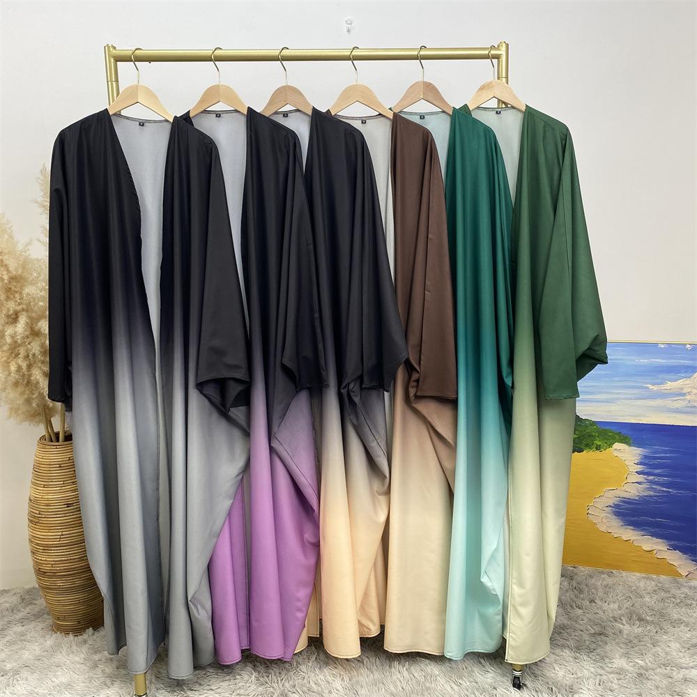 HASASERIES HS0928 Loose Gradient Cardigan Abaya