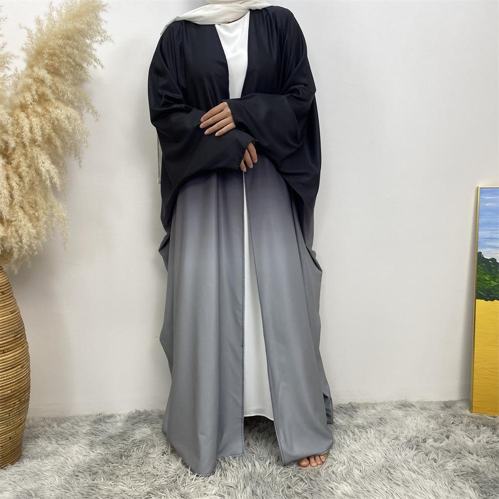 HASASERIES HS0928 Loose Gradient Cardigan Abaya