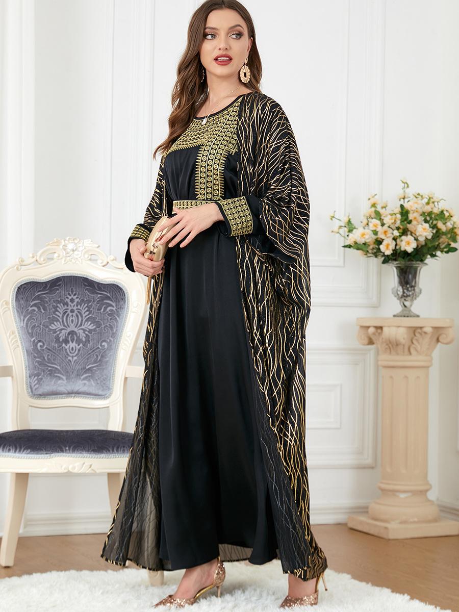 HASASERIES HS1059 2pcs Inner Dress with Cardigan
