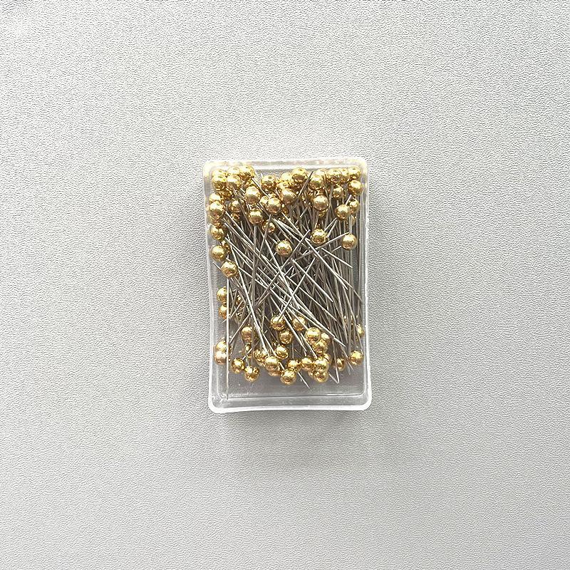 HASASERIES HS1066 100pcs/box Stainless Steel Pearl Breast Needle Scarf Button