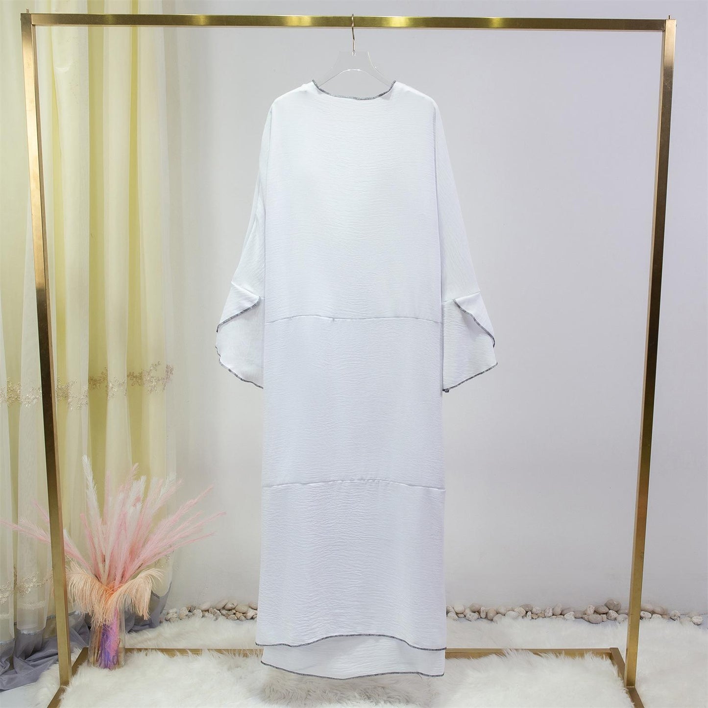 HASASERIES HS1098 3pcs Set Without Sleeves Inner Dress+Cardigan+special Belt