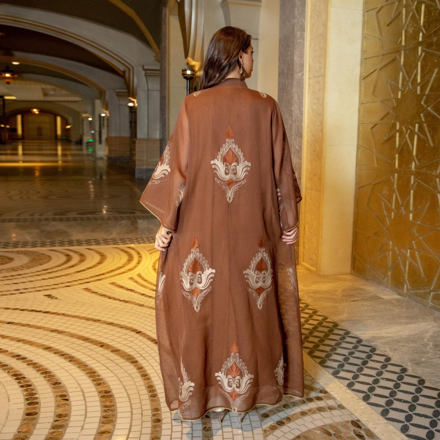 HASASERIES HS0443 Muslim Embroidered Dress