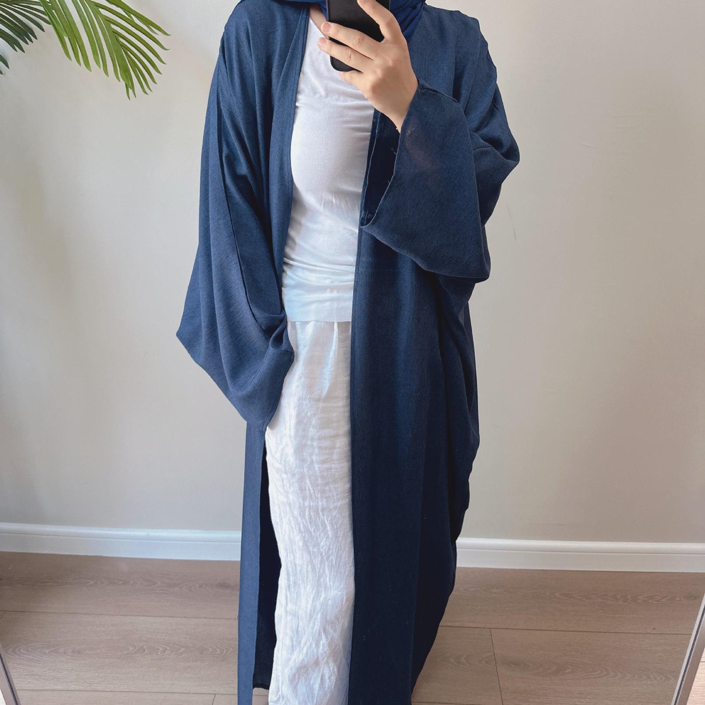 HASASERIES HS0714 Cardigan décontracté de couleur unie grande taille