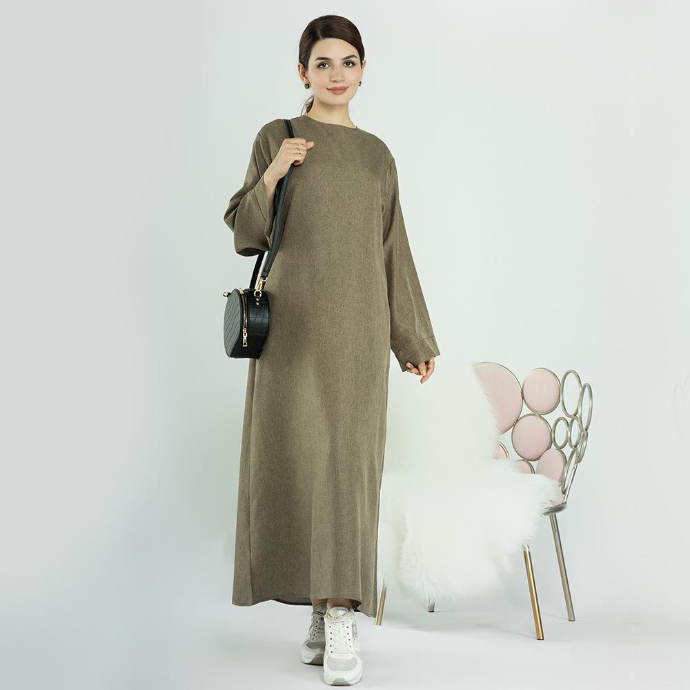 Robe de chambre décontractée de couleur unie HASASERIES HS0711