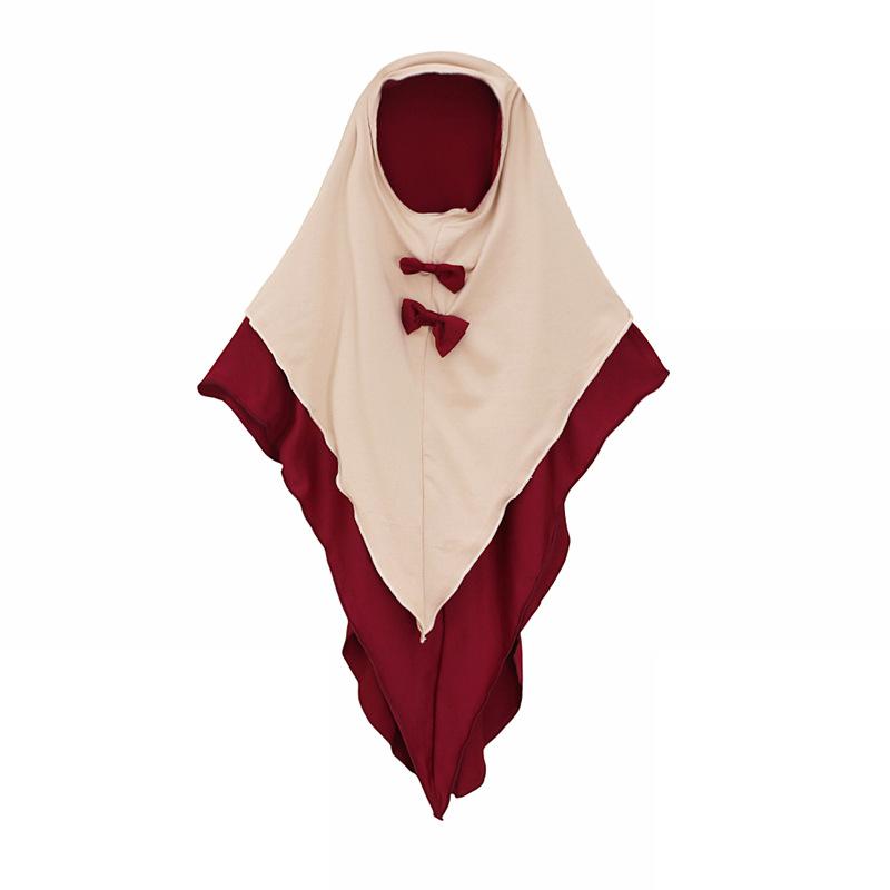 HASASERIES HS1205 Ensemble 2 pièces, Abaya pour enfant avec une couche de Khimar.