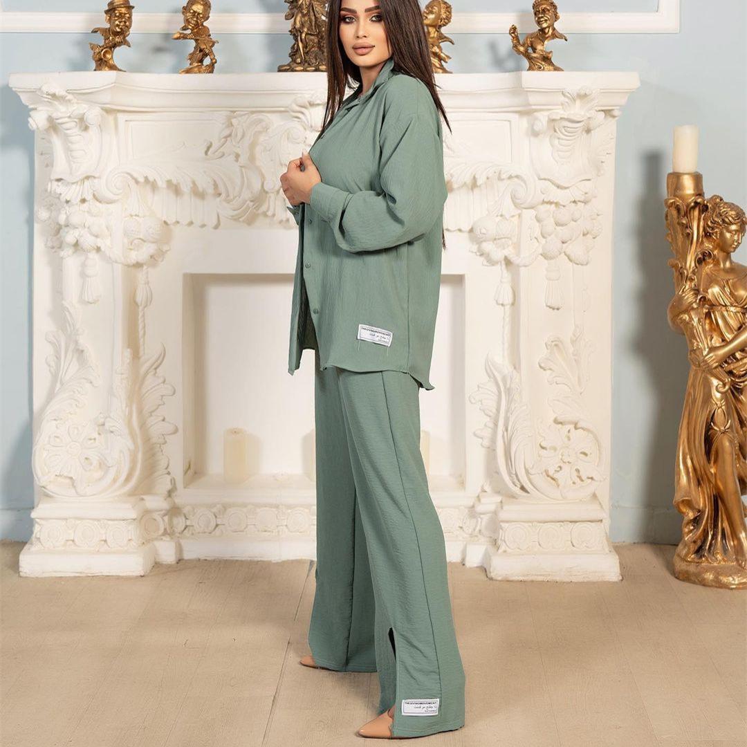 HASASERIES HS0829 3pcs Set Long Sleeved Shirt Vest and Pants