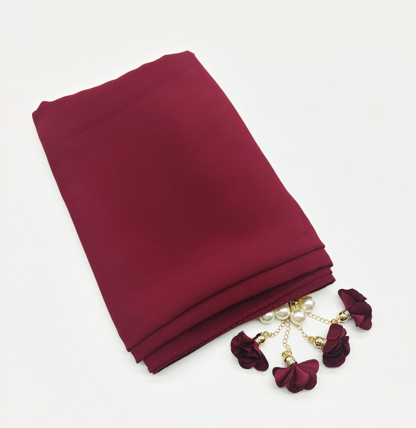 HASASERIES HS1055 Pearl Flower Hijab