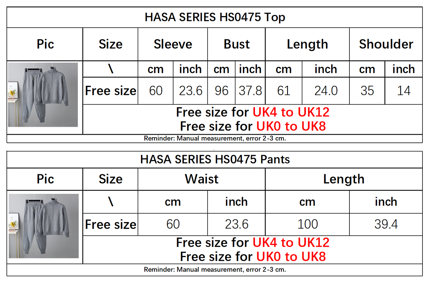 HS0475 Knitted 2 PCS SET warm fabric lapel sweater