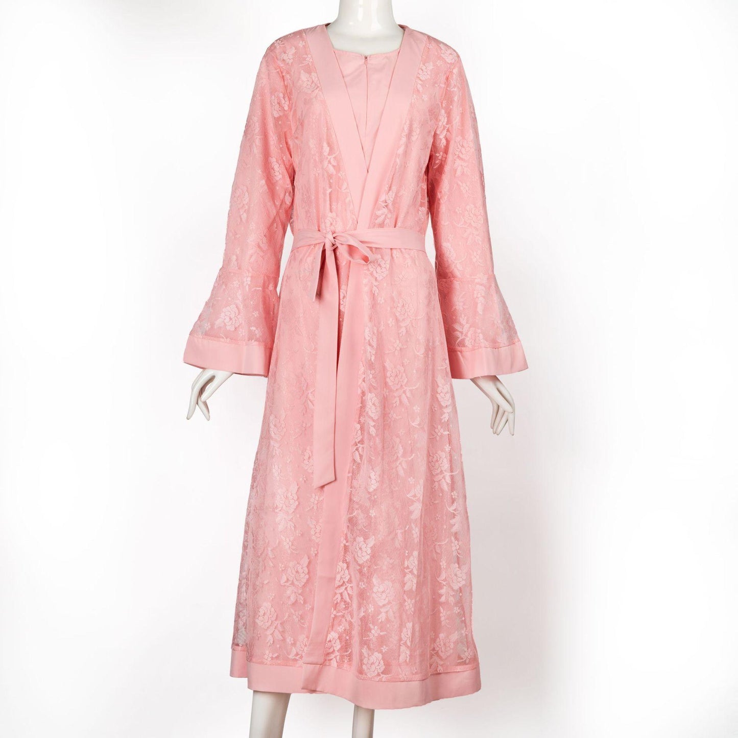 Ensemble deux pièces abaya longue robe brodée
