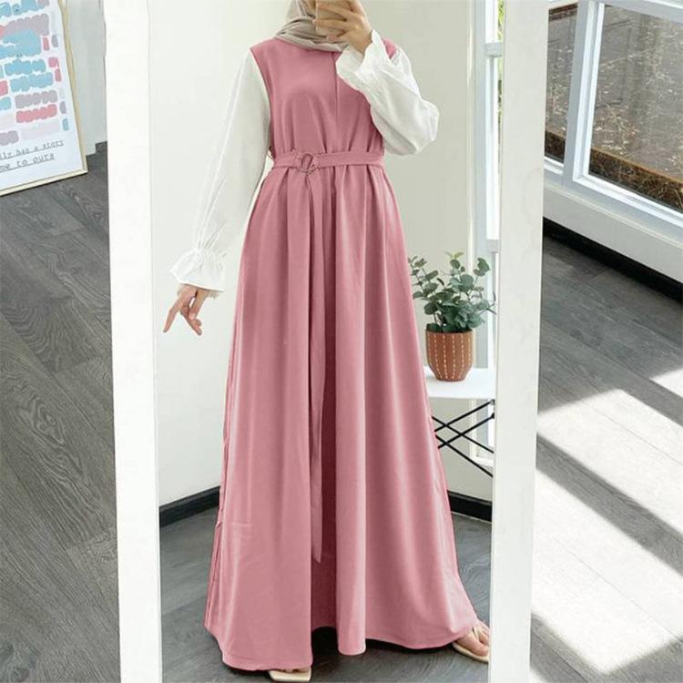 20220520# Nouvelle ceinture de mode spéciale Abaya unie