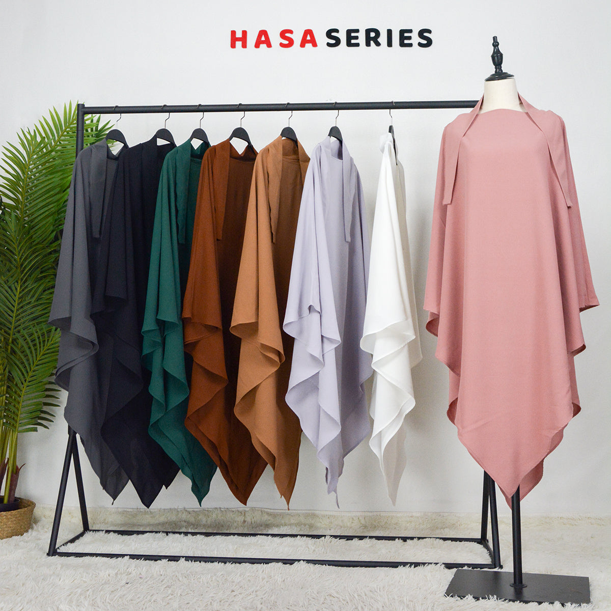 HSJ01 Muslim ICE SILK CREPE Khimar