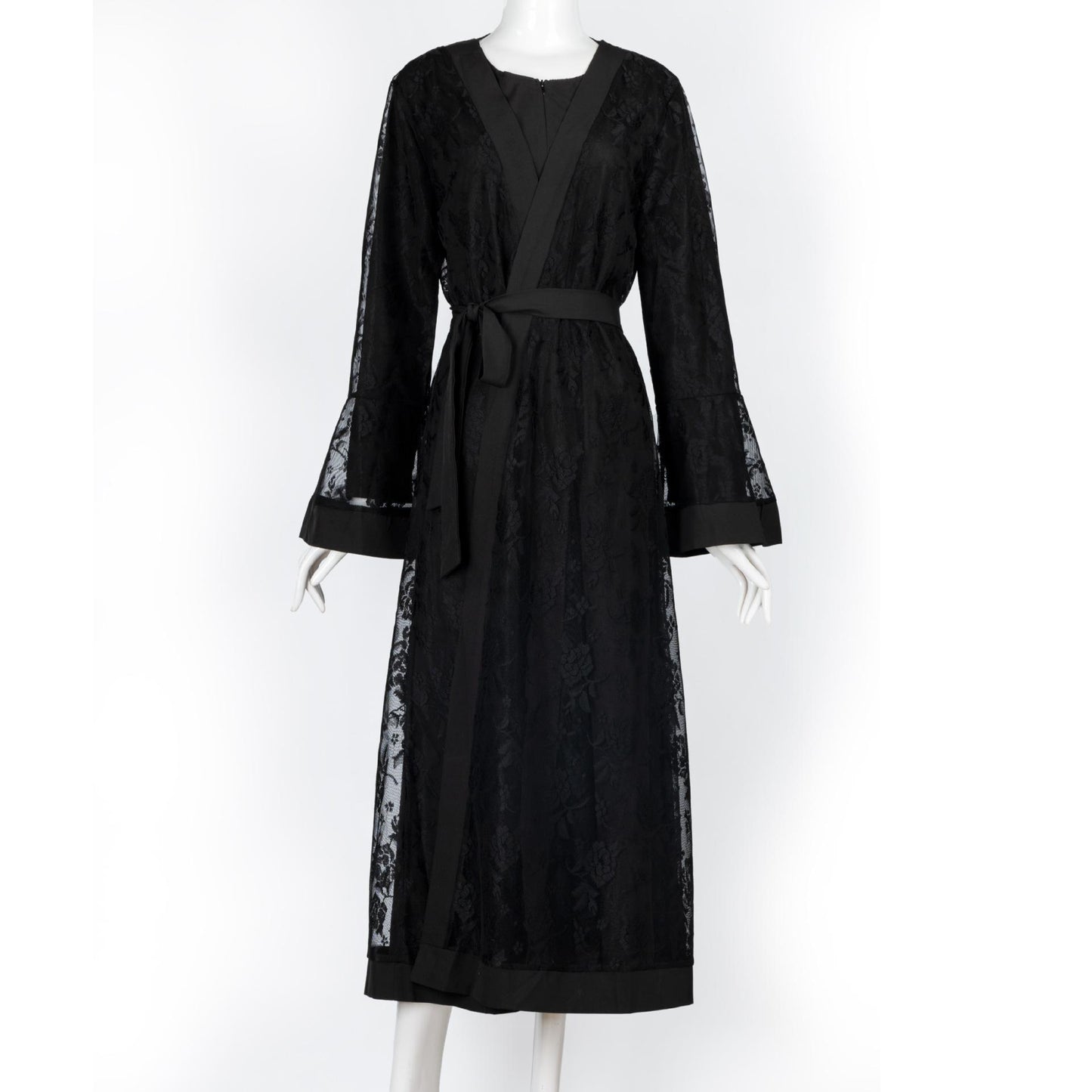 Ensemble deux pièces abaya longue robe brodée