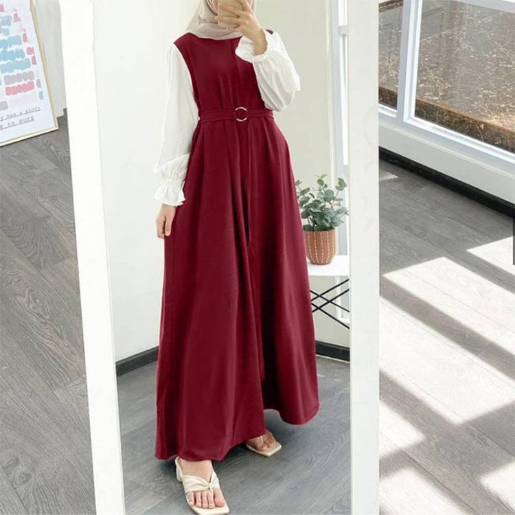 20220520# Nouvelle ceinture de mode spéciale Abaya unie
