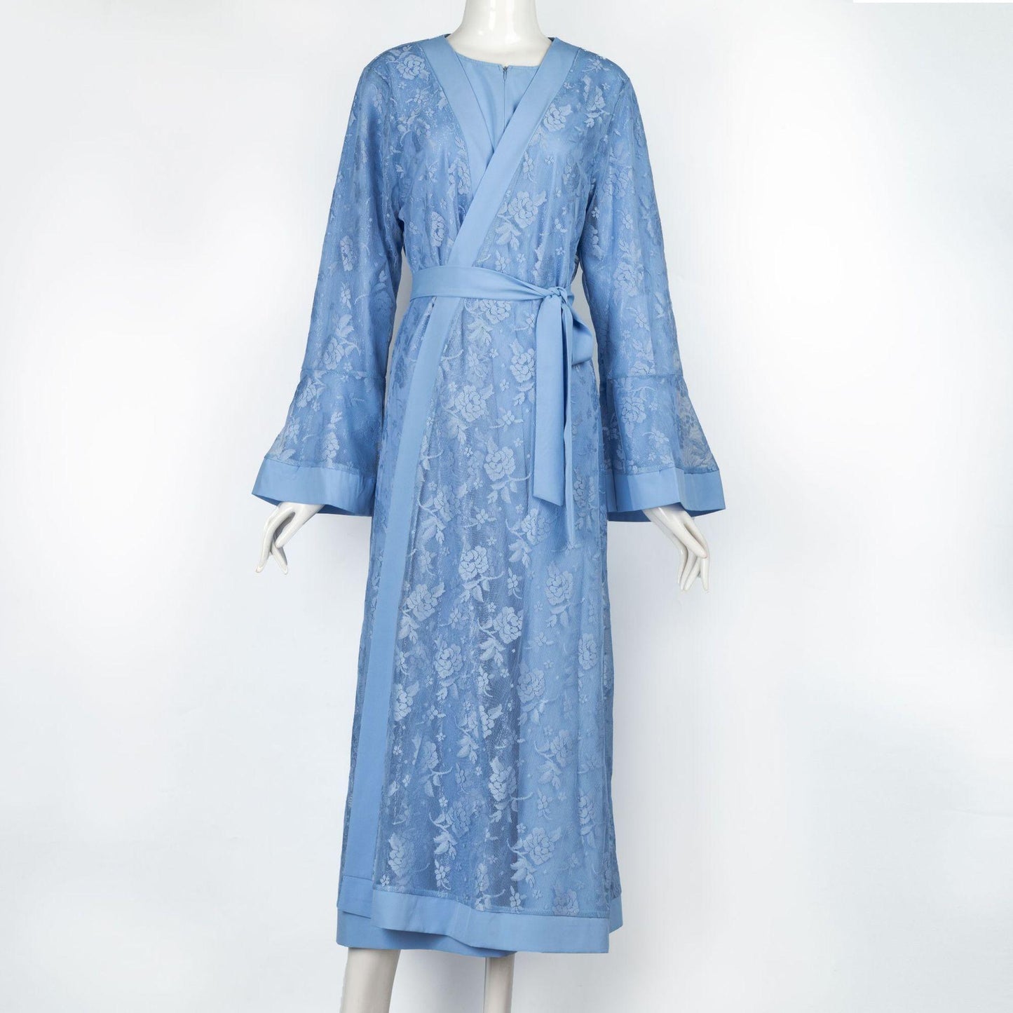 Ensemble deux pièces abaya longue robe brodée
