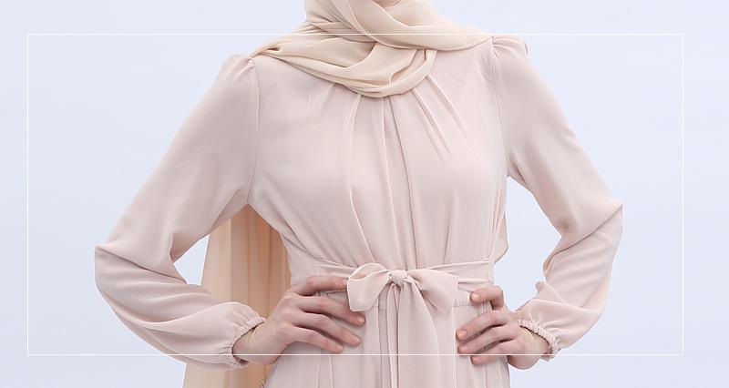 Robes longues en mousseline de soie d'été de couleur unie robes grande taille