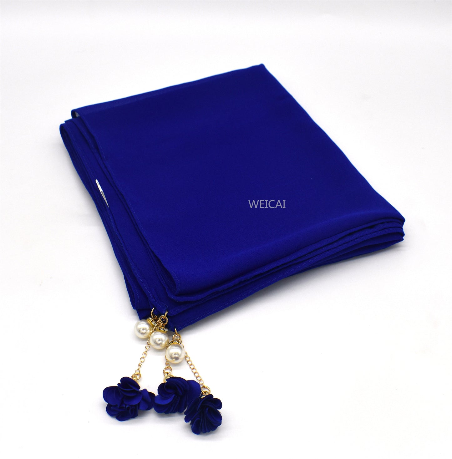 2022 New Style Pearl floral chiffon headband Hijab
