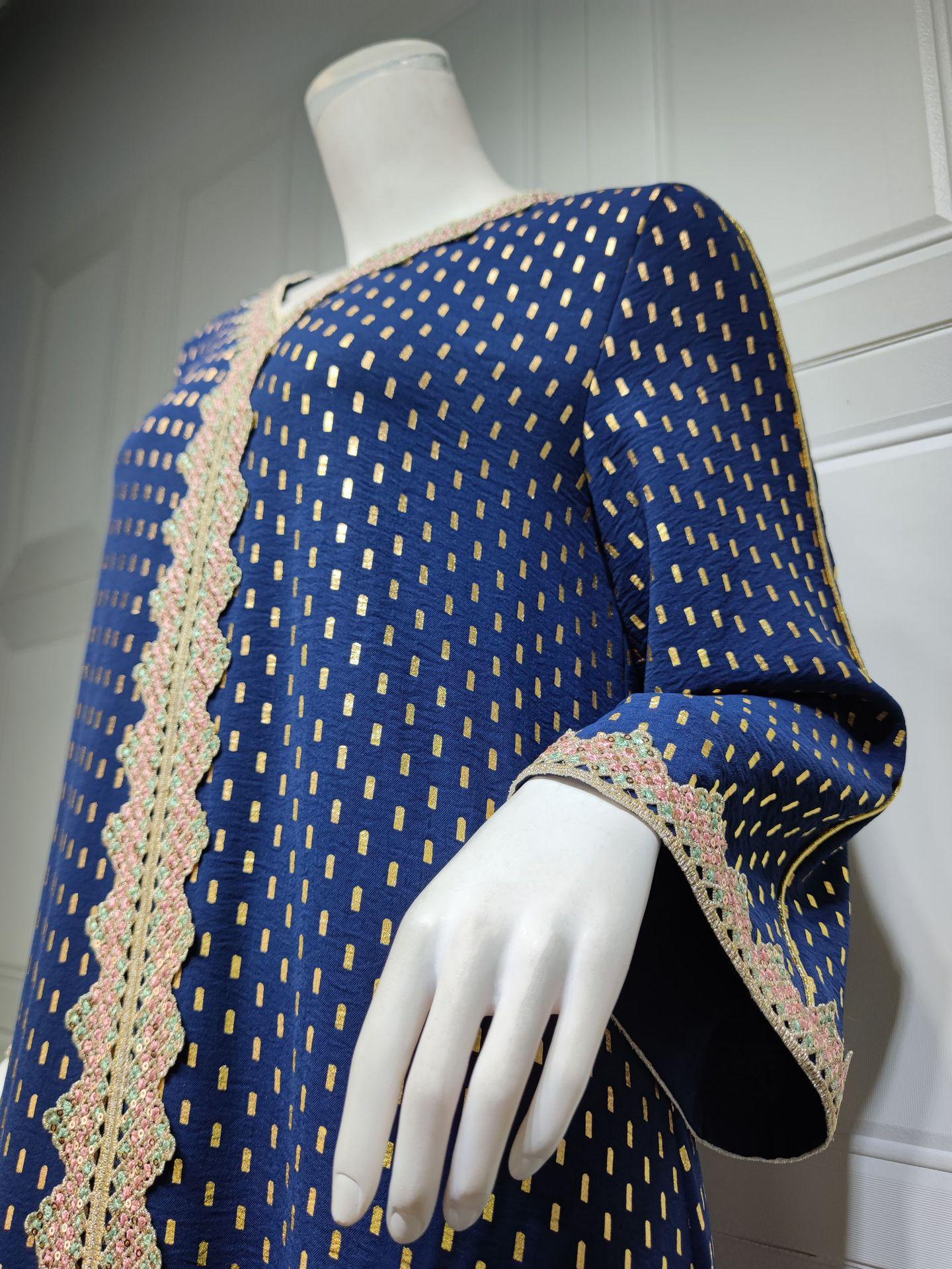 HS0360 S-2XL رداء إسلامي برونزي جديد للنساء