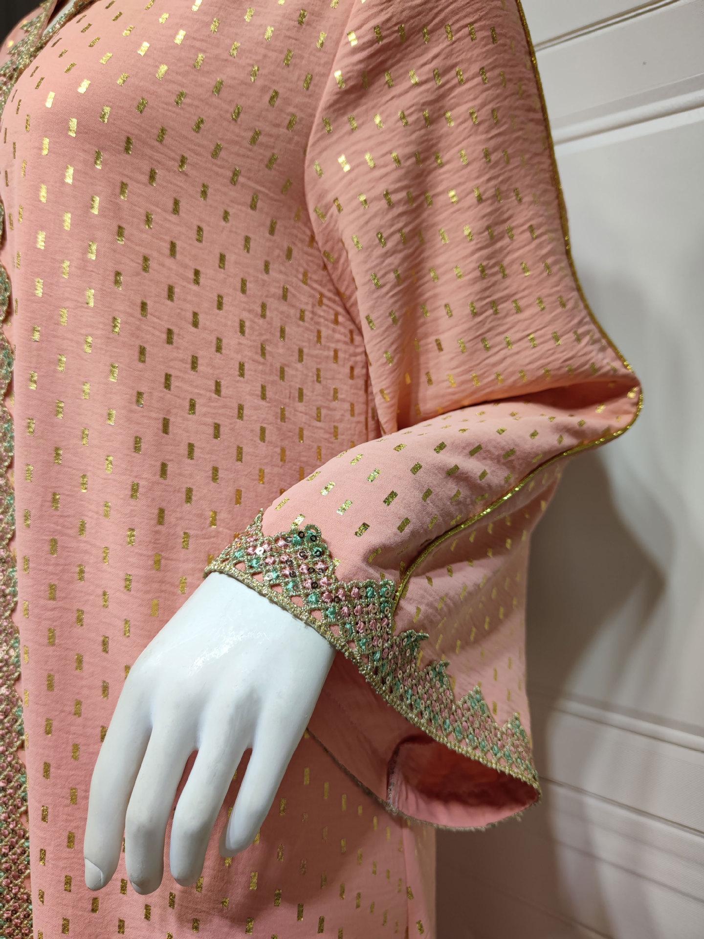 HS0360 S-2XL رداء إسلامي برونزي جديد للنساء