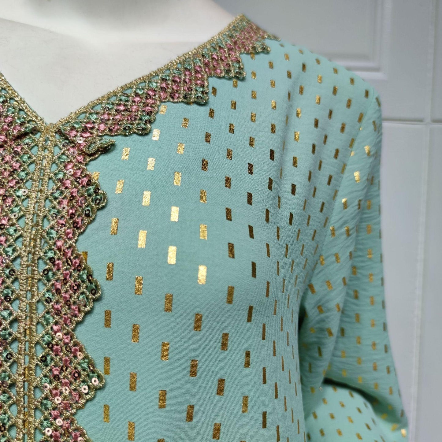 HS0360 S-2XL رداء إسلامي برونزي جديد للنساء