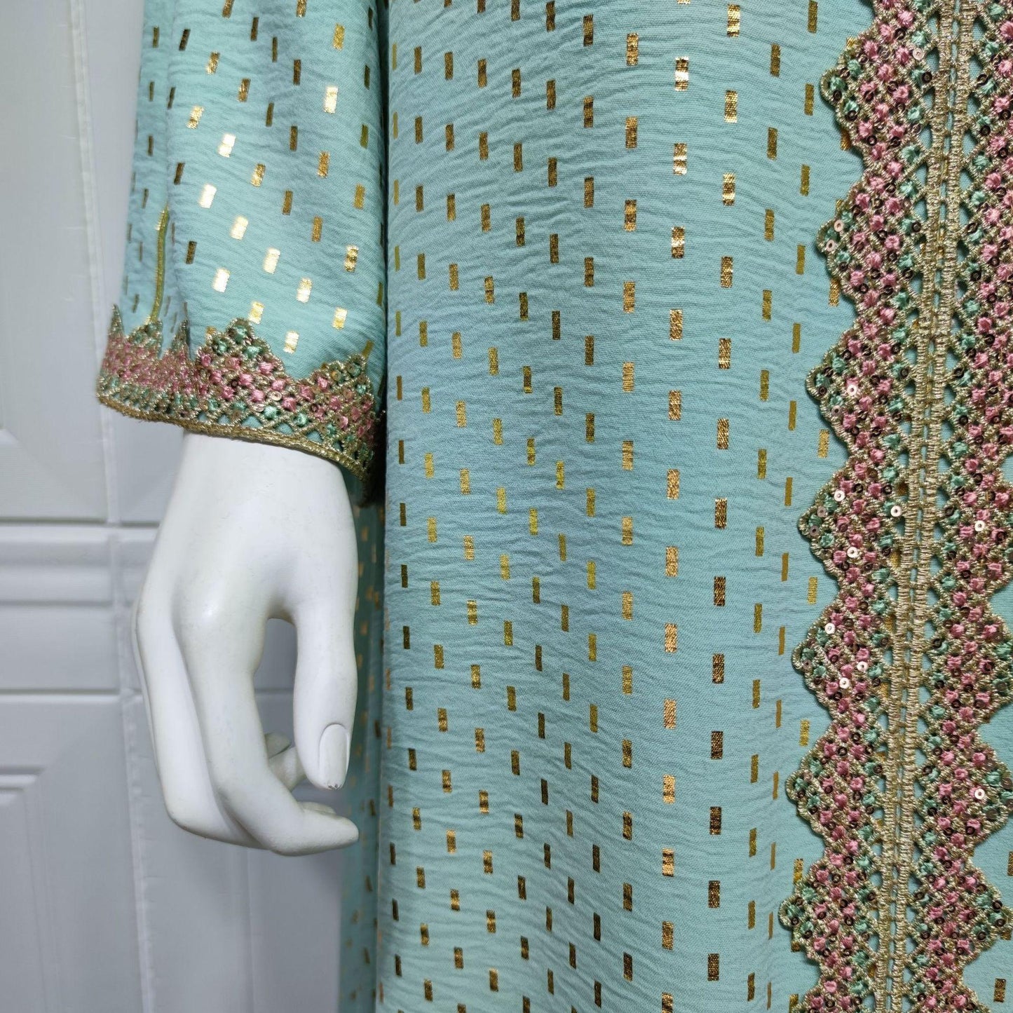 HS0360 S-2XL رداء إسلامي برونزي جديد للنساء