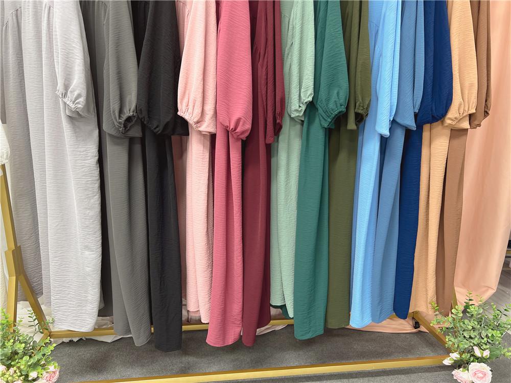 HS0429 Muslim OverSize Abaya with special Bubble sleeves for all body Shape