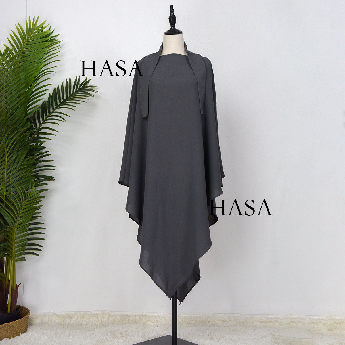 HSJ01 Muslim ICE SILK CREPE Khimar