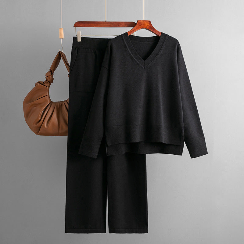 HS0497 autumn and winter Fashion suit women's 2 PCS SET loose-fitting
