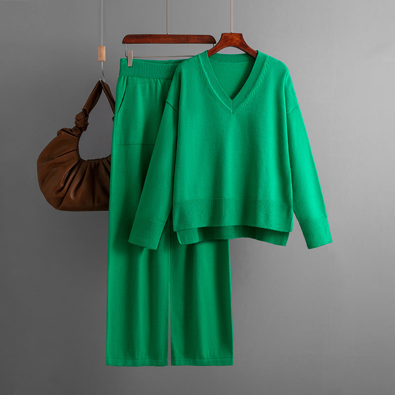 HS0497 autumn and winter Fashion suit women's 2 PCS SET loose-fitting