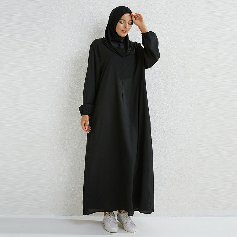 Robe longue d'été avec zip et poche