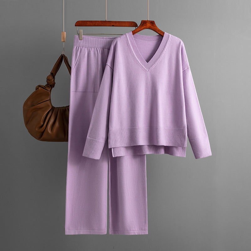 HS0497 autumn and winter Fashion suit women's 2 PCS SET loose-fitting