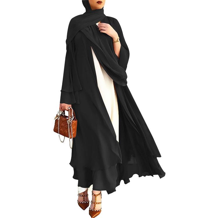 كارديجان شيفون ناعم وفضفاض مقاس كبير للنساء HS10073