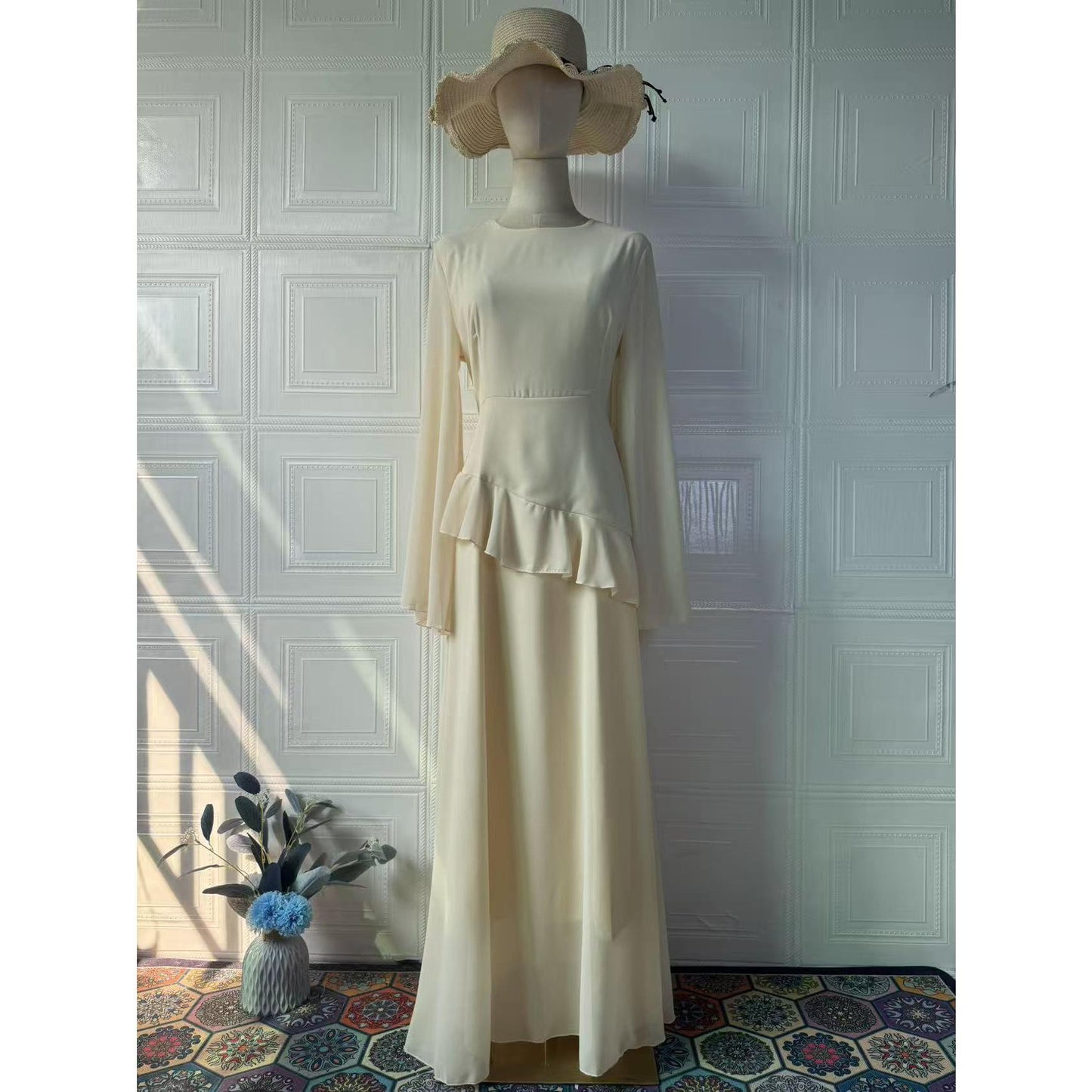 HS6736 Sophisticated Evening Maxi Dress for Elegant Styling