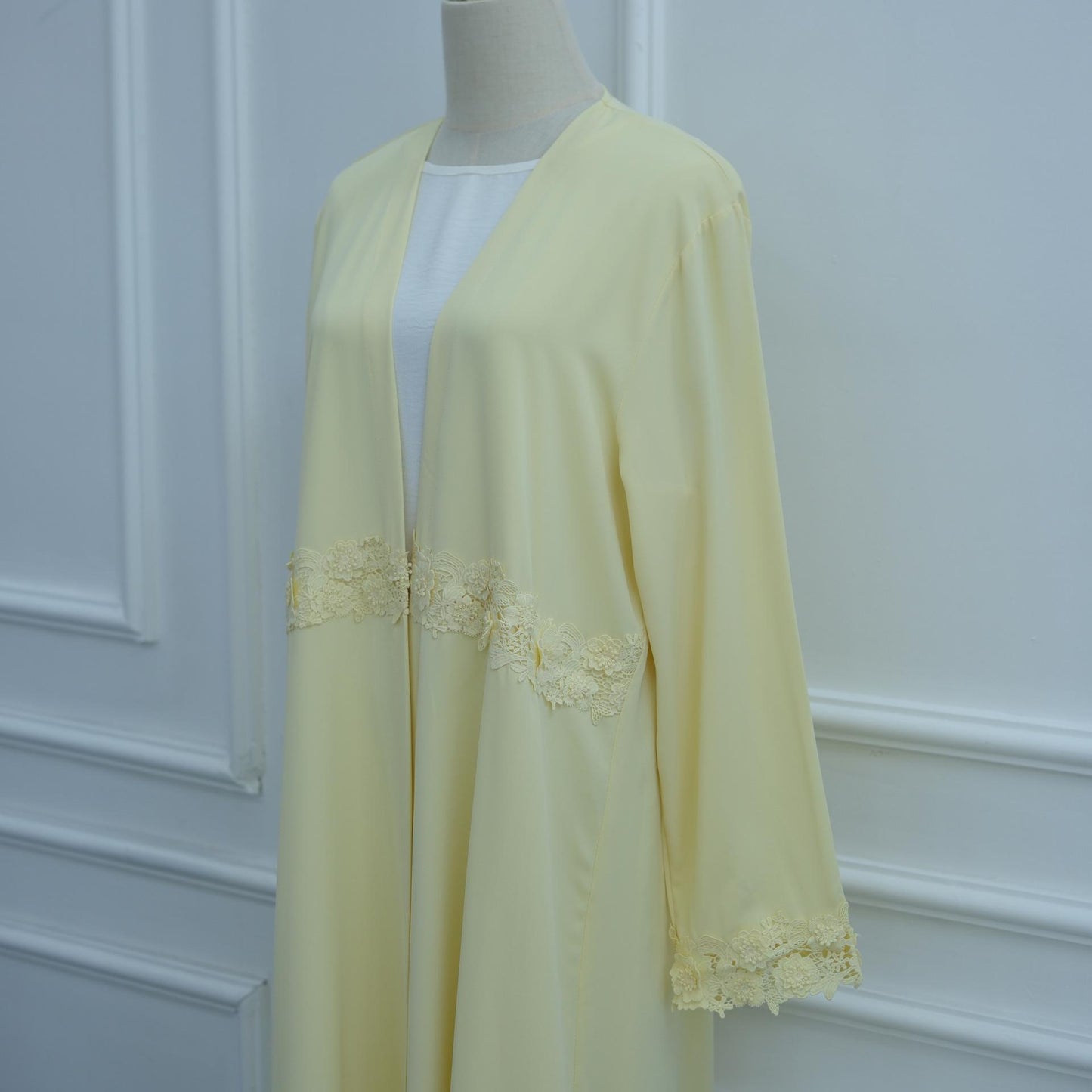 HASA HS6813 Loriya Exquisite Waist Pendulum Lace Long-sleeved Cardigan, Commuting Versatile Cross-border Long-sleeved Outer