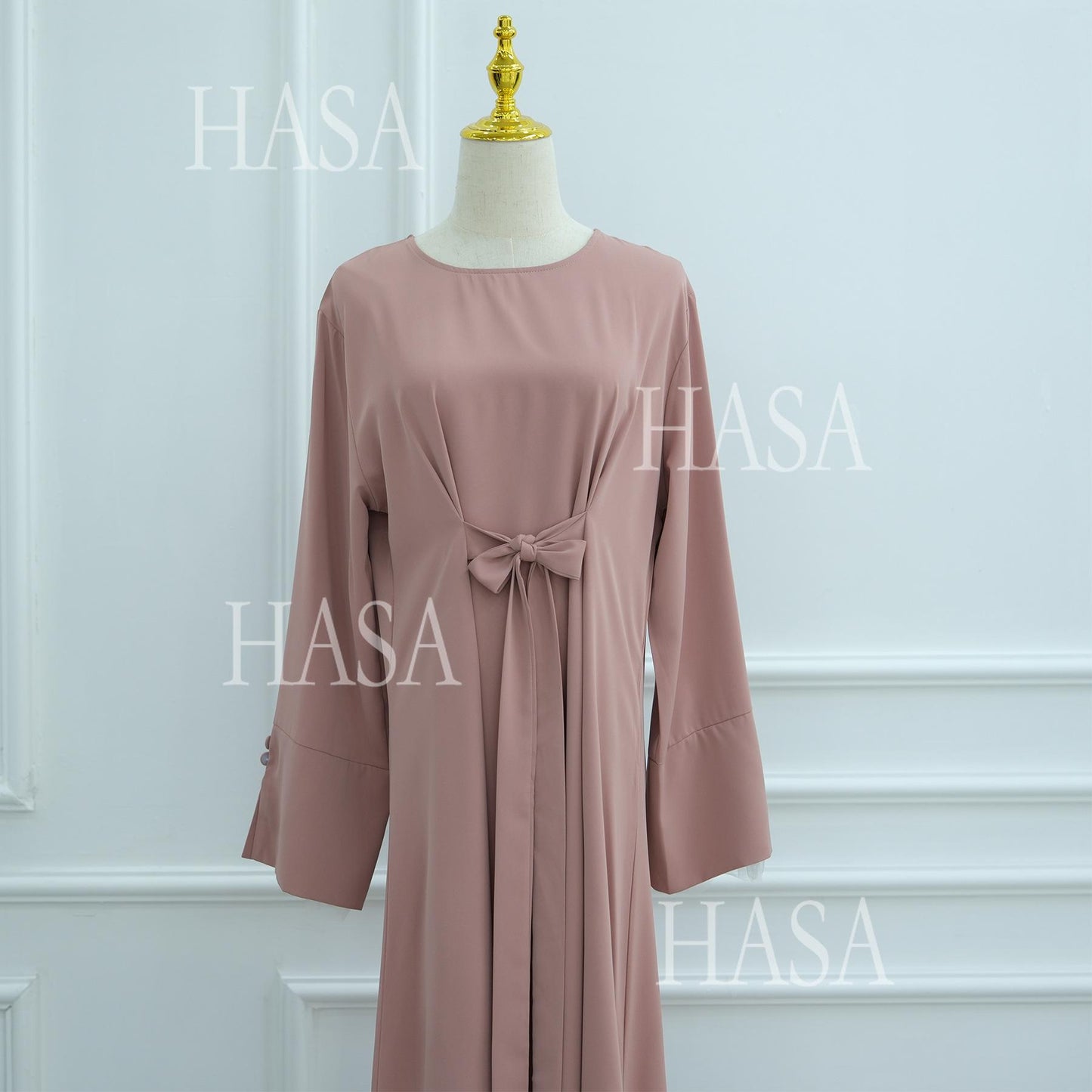 HASA's series HS6507 Simple style spliced lace robe dress (headscarf not included)
