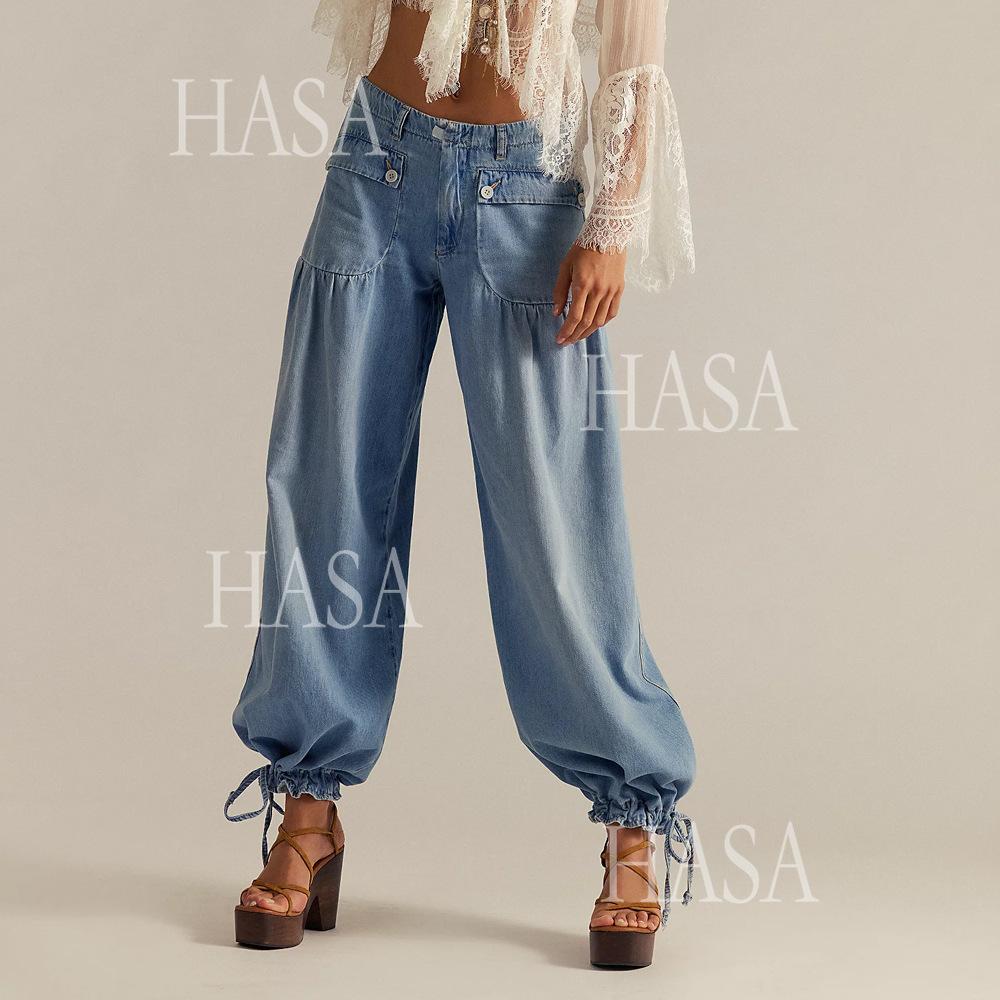 HASA HS6795 Statement Balloon Jeans with Vintage Vibes